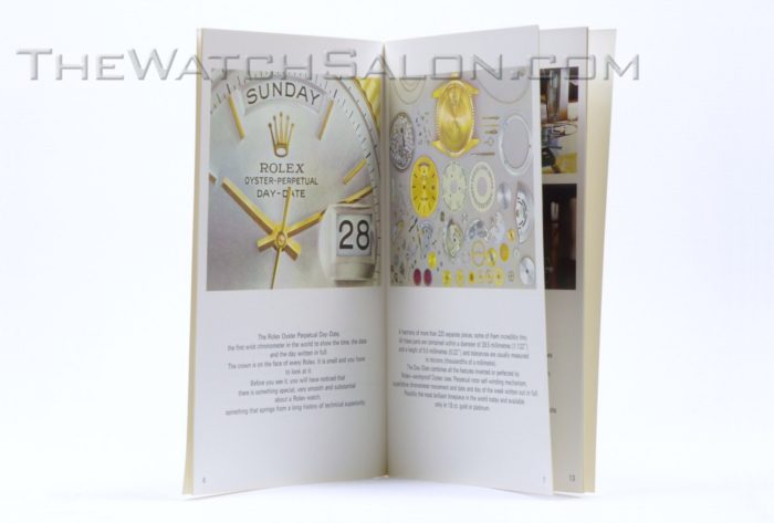 rolex of time and men booklet
