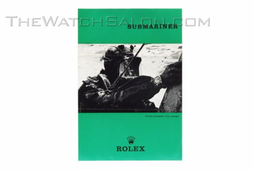 rolex vintage submariner booklet