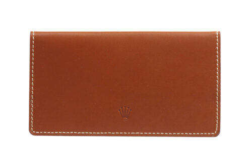Rolex Diary Holder / Document in Tan Leather